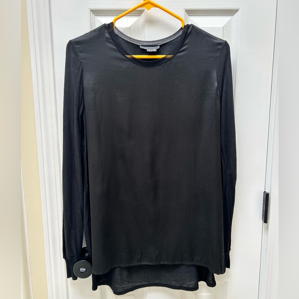 Vince Black Long Sleeve Women's Tunic